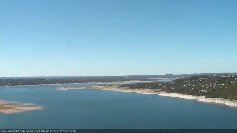 Lake Travis webcam, October 20, 2022 2:25 PM CT