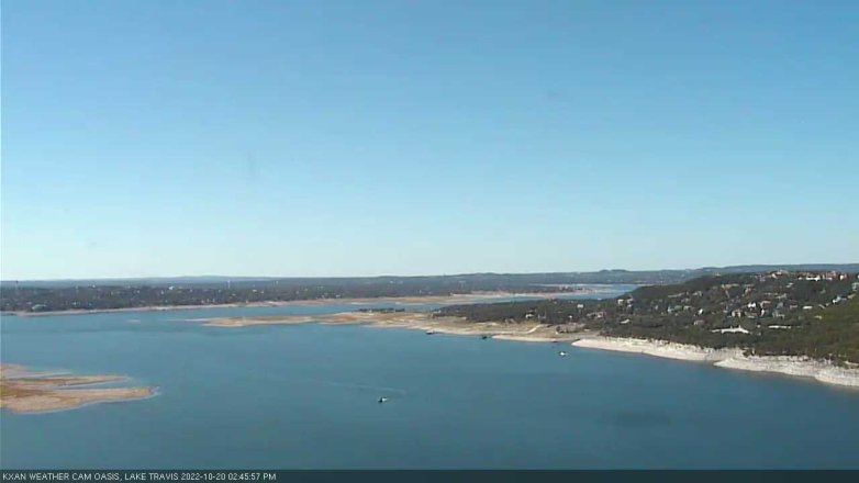 Lake Travis webcam, October 20, 2022 2:45 PM CT