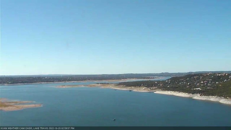 Lake Travis webcam, October 20, 2022 3:00 PM CT