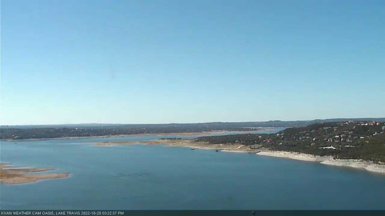 Lake Travis webcam, October 20, 2022 3:25 PM CT