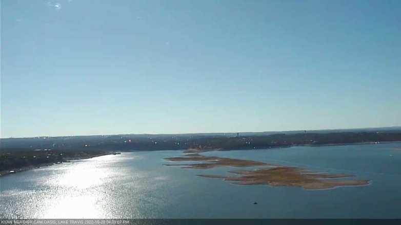 Lake Travis webcam, October 20, 2022 4:00 PM CT