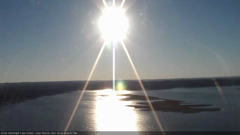 Lake Travis webcam, October 20, 2022 5:45 PM CT