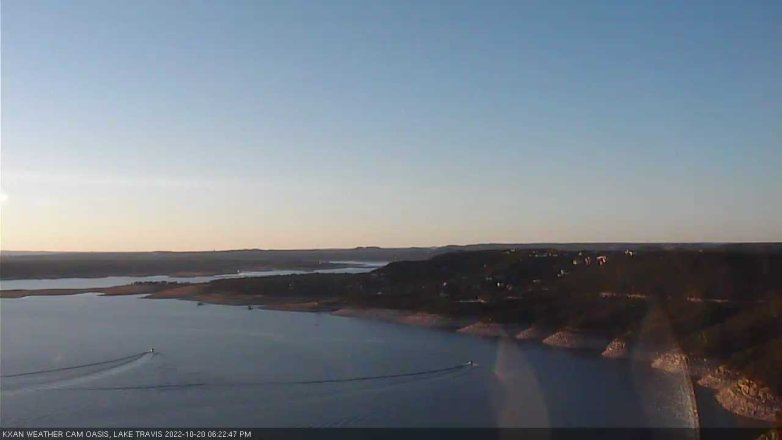Lake Travis webcam, October 20, 2022 6:25 PM CT