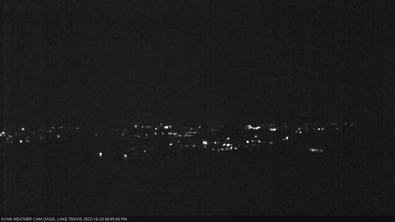 Lake Travis webcam, October 20, 2022 8:45 PM CT