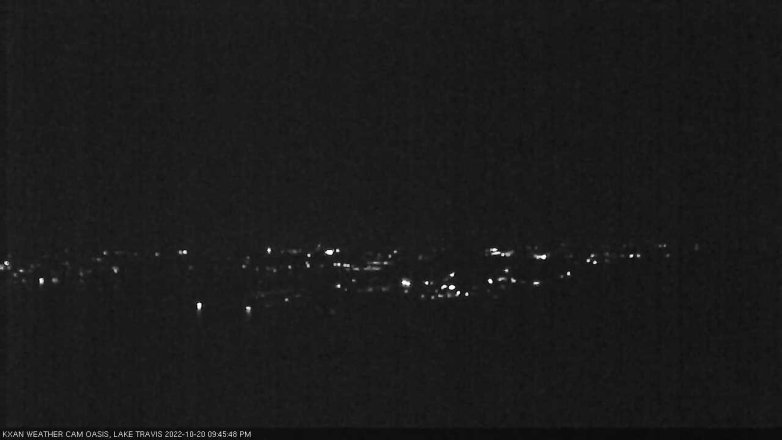 Lake Travis webcam, October 20, 2022 9:45 PM CT