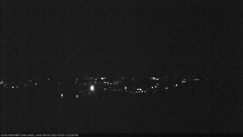 Lake Travis webcam, October 20, 2022 11:25 PM CT