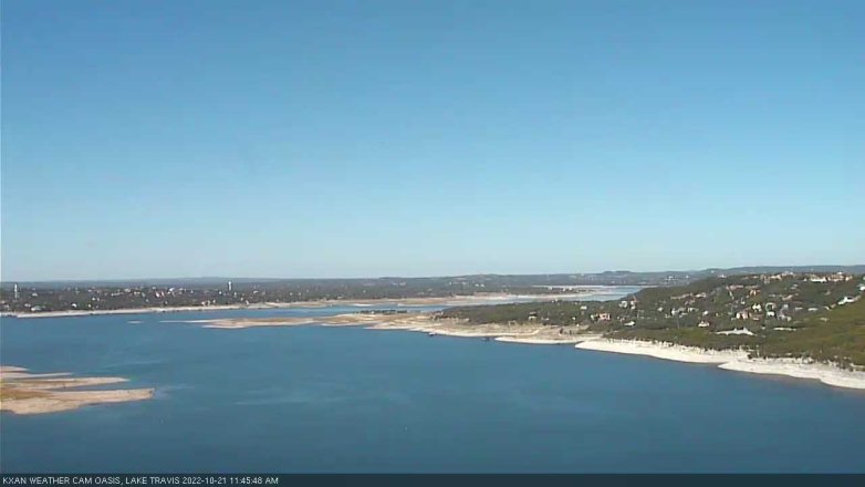 Lake Travis webcam, October 21, 2022 11:45 AM CT