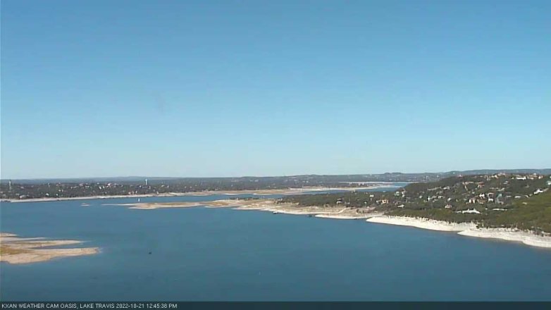 Lake Travis webcam, October 21, 2022 12:45 PM CT