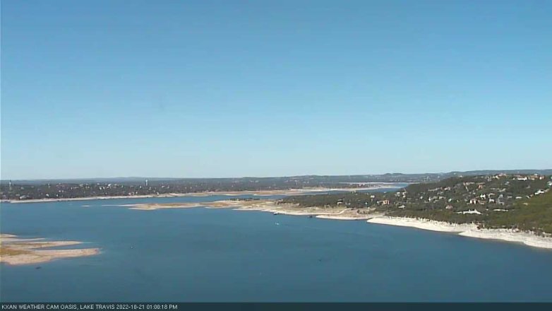 Lake Travis webcam, October 21, 2022 1:00 PM CT