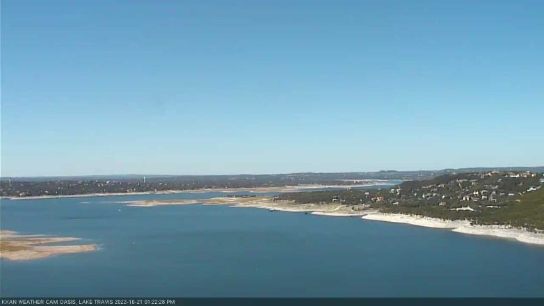 Lake Travis webcam, October 21, 2022 1:25 PM CT