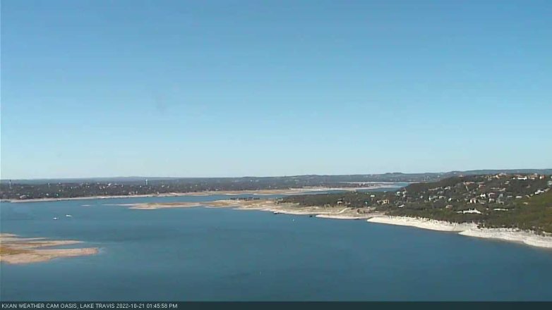 Lake Travis webcam, October 21, 2022 1:45 PM CT
