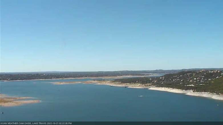 Lake Travis webcam, October 21, 2022 2:25 PM CT