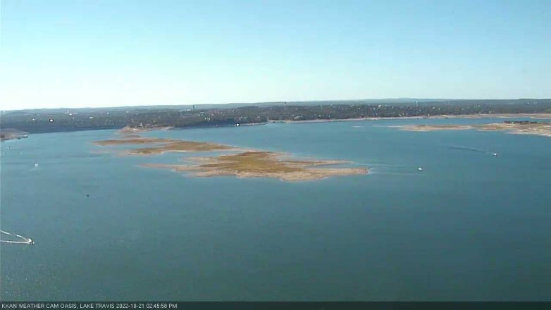 Lake Travis webcam, October 21, 2022 2:45 PM CT