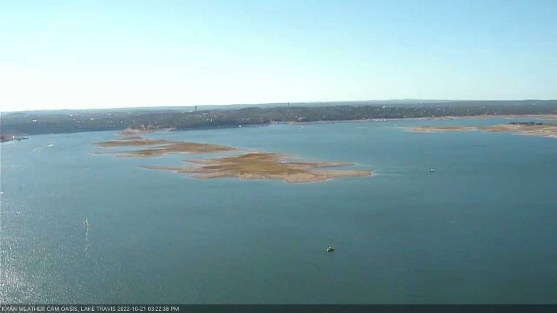 Lake Travis webcam, October 21, 2022 3:25 PM CT
