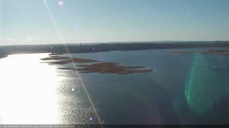 Lake Travis webcam, October 21, 2022 5:00 PM CT