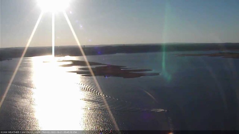 Lake Travis webcam, October 21, 2022 5:45 PM CT