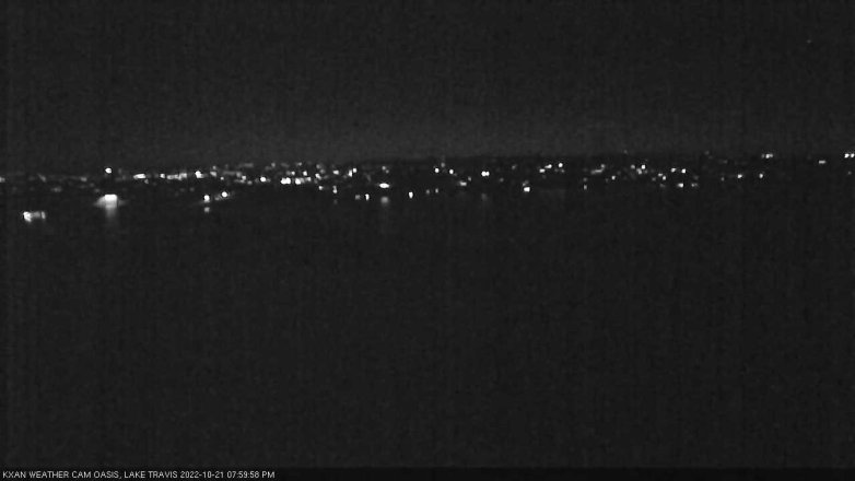 Lake Travis webcam, October 21, 2022 8:00 PM CT