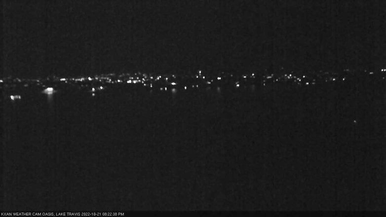 Lake Travis webcam, October 21, 2022 8:25 PM CT