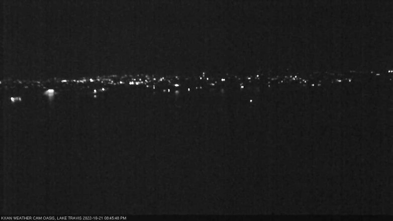 Lake Travis webcam, October 21, 2022 8:45 PM CT