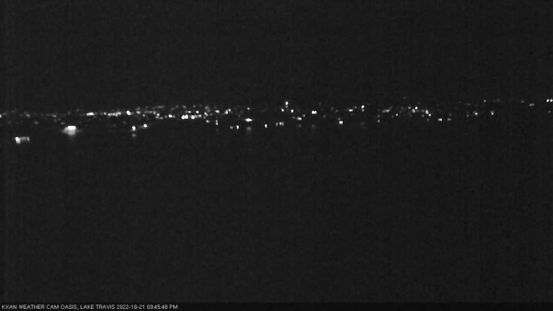 Lake Travis webcam, October 21, 2022 9:45 PM CT