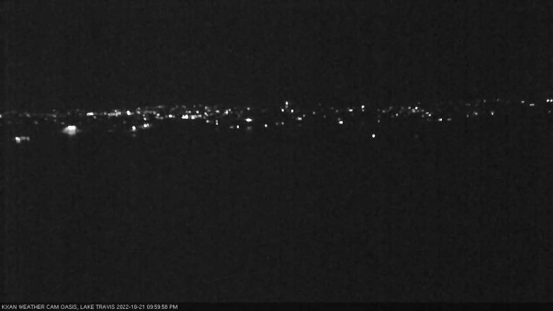 Lake Travis webcam, October 21, 2022 10:00 PM CT