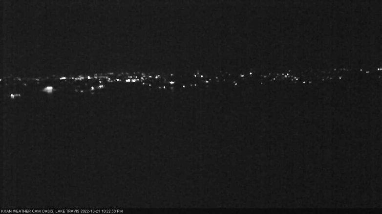 Lake Travis webcam, October 21, 2022 10:25 PM CT
