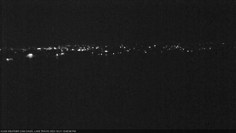 Lake Travis webcam, October 21, 2022 10:45 PM CT