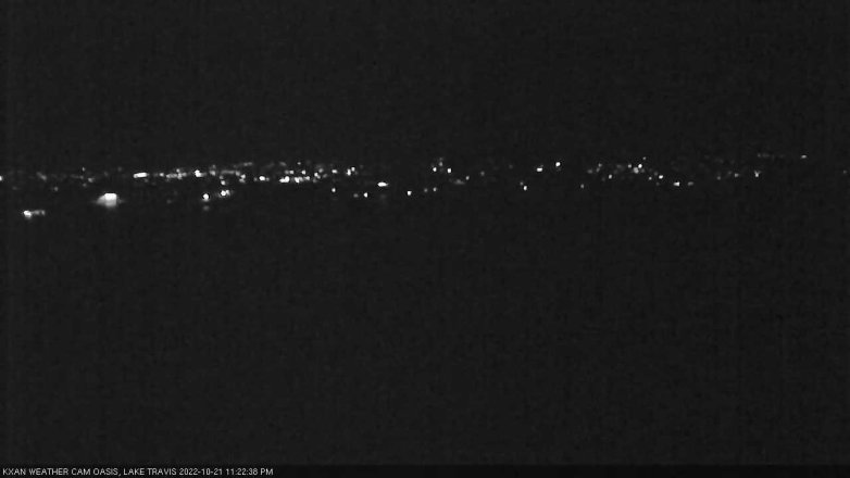Lake Travis webcam, October 21, 2022 11:25 PM CT