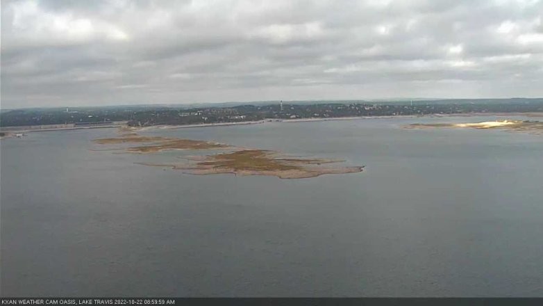 Lake Travis webcam, October 22, 2022 9:00 AM CT