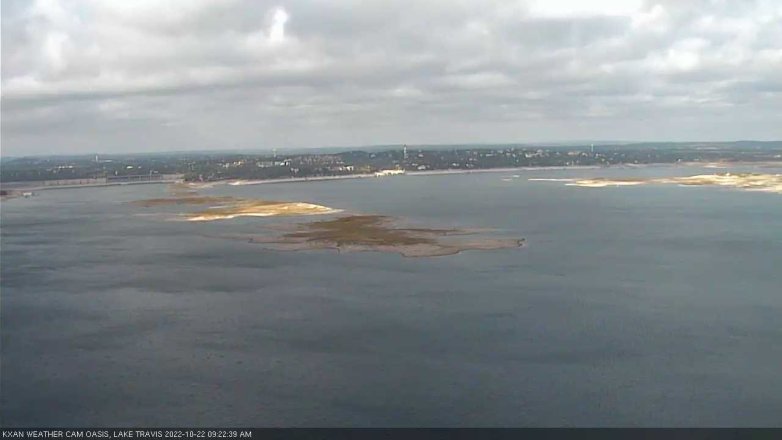 Lake Travis webcam, October 22, 2022 9:25 AM CT