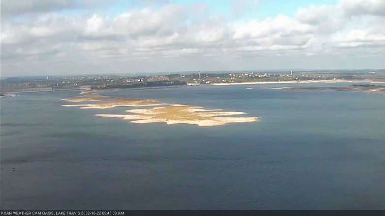Lake Travis webcam, October 22, 2022 9:45 AM CT