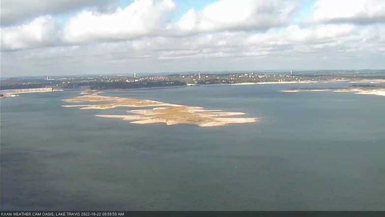 Lake Travis webcam, October 22, 2022 10:00 AM CT