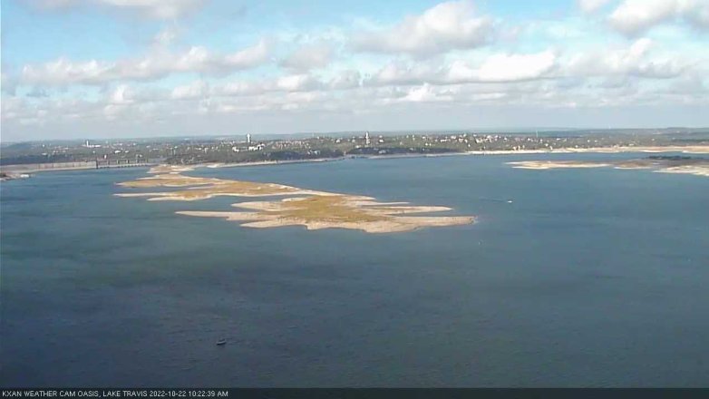 Lake Travis webcam, October 22, 2022 10:25 AM CT