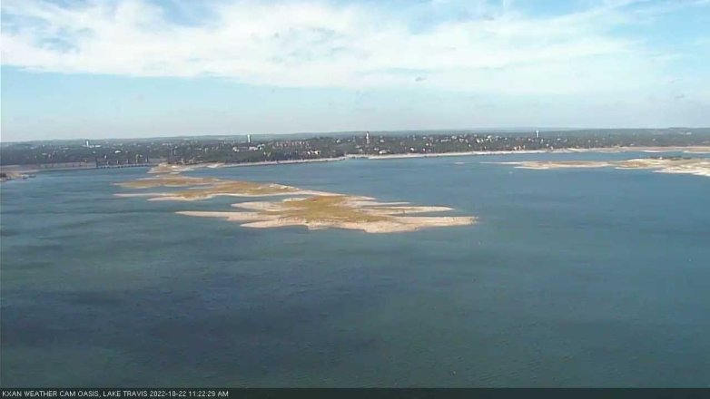 Lake Travis webcam, October 22, 2022 11:25 AM CT