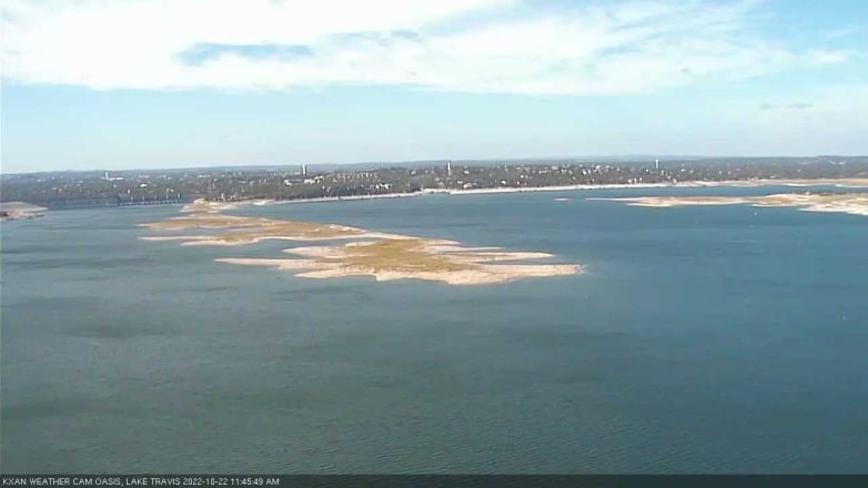 Lake Travis webcam, October 22, 2022 11:45 AM CT