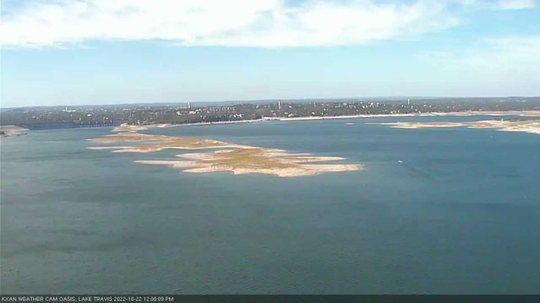 Lake Travis webcam, October 22, 2022 12:00 PM CT