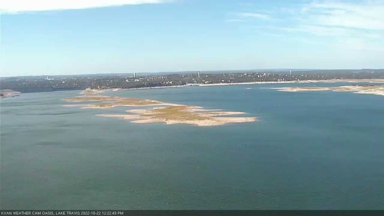 Lake Travis webcam, October 22, 2022 12:25 PM CT