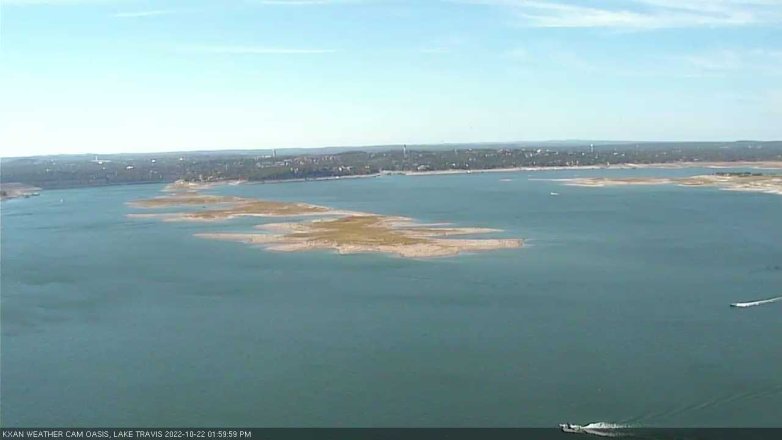 Lake Travis webcam, October 22, 2022 2:00 PM CT