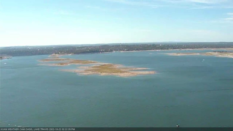 Lake Travis webcam, October 22, 2022 2:25 PM CT