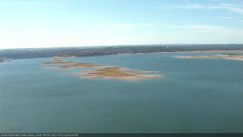 Lake Travis webcam, October 22, 2022 2:45 PM CT