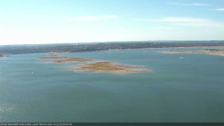 Lake Travis webcam, October 22, 2022 3:00 PM CT
