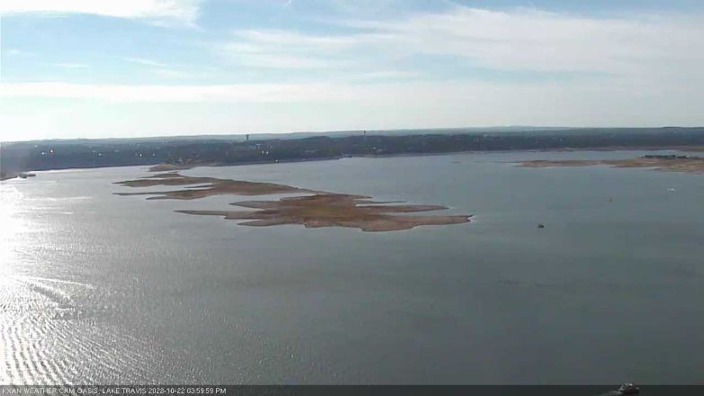 Lake Travis webcam, October 22, 2022 4:00 PM CT