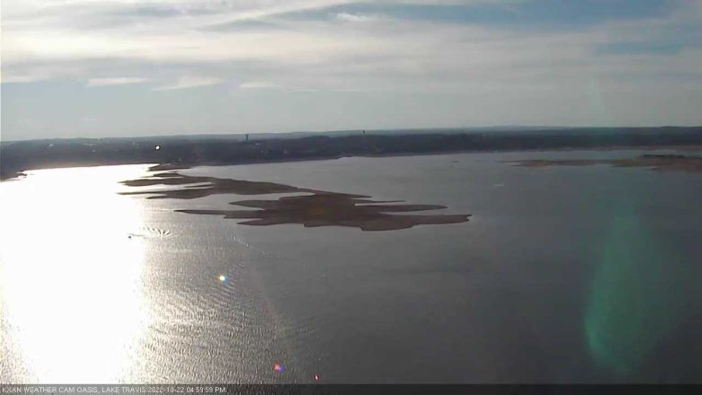 Lake Travis webcam, October 22, 2022 5:00 PM CT