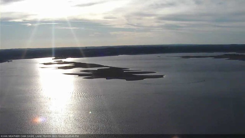 Lake Travis webcam, October 22, 2022 5:45 PM CT