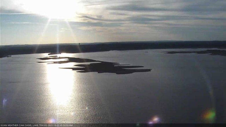 Lake Travis webcam, October 22, 2022 6:00 PM CT