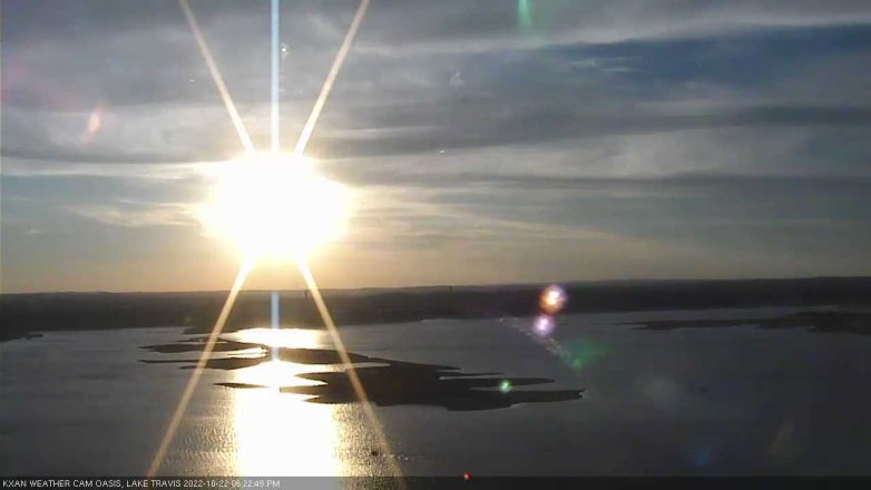 Lake Travis webcam, October 22, 2022 6:25 PM CT