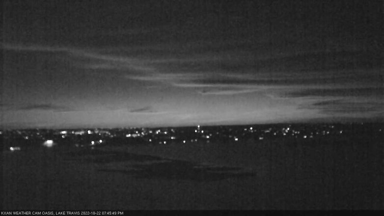 Lake Travis webcam, October 22, 2022 7:45 PM CT