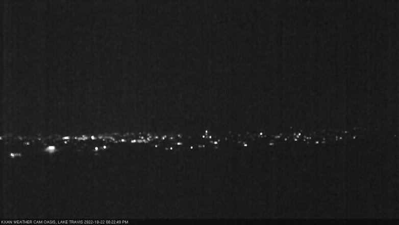 Lake Travis webcam, October 22, 2022 8:25 PM CT