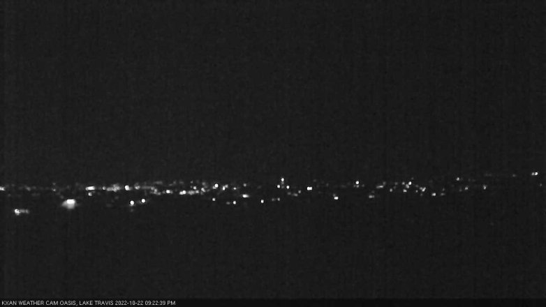Lake Travis webcam, October 22, 2022 9:25 PM CT
