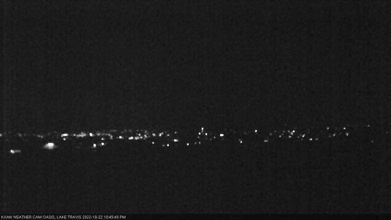 Lake Travis webcam, October 22, 2022 10:45 PM CT